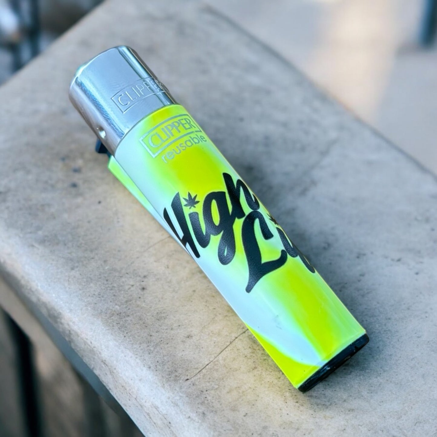 'High Life' Marble Tie Clipper Lighters