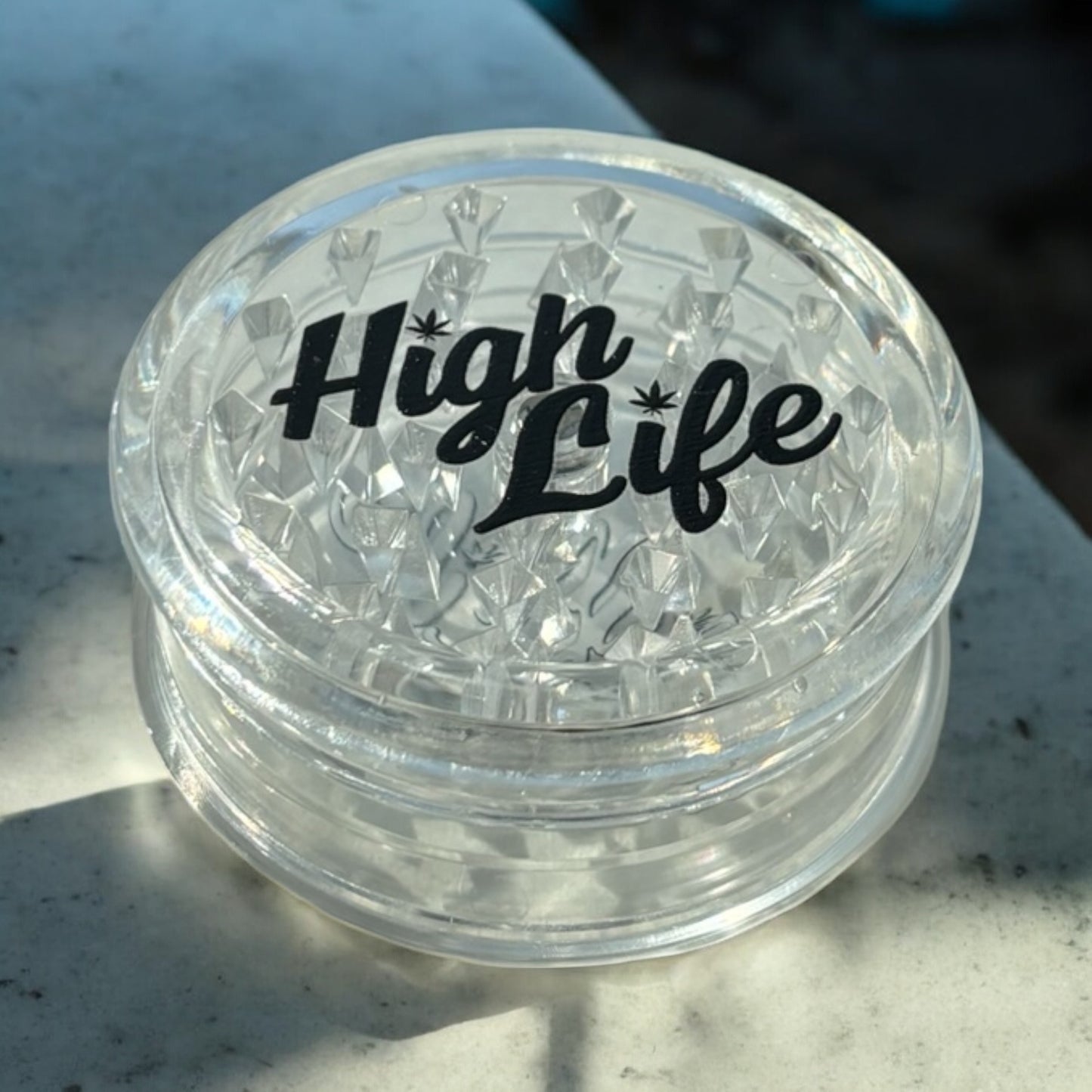 Clear High Life Shark Teeth Grinders (3 Parts)