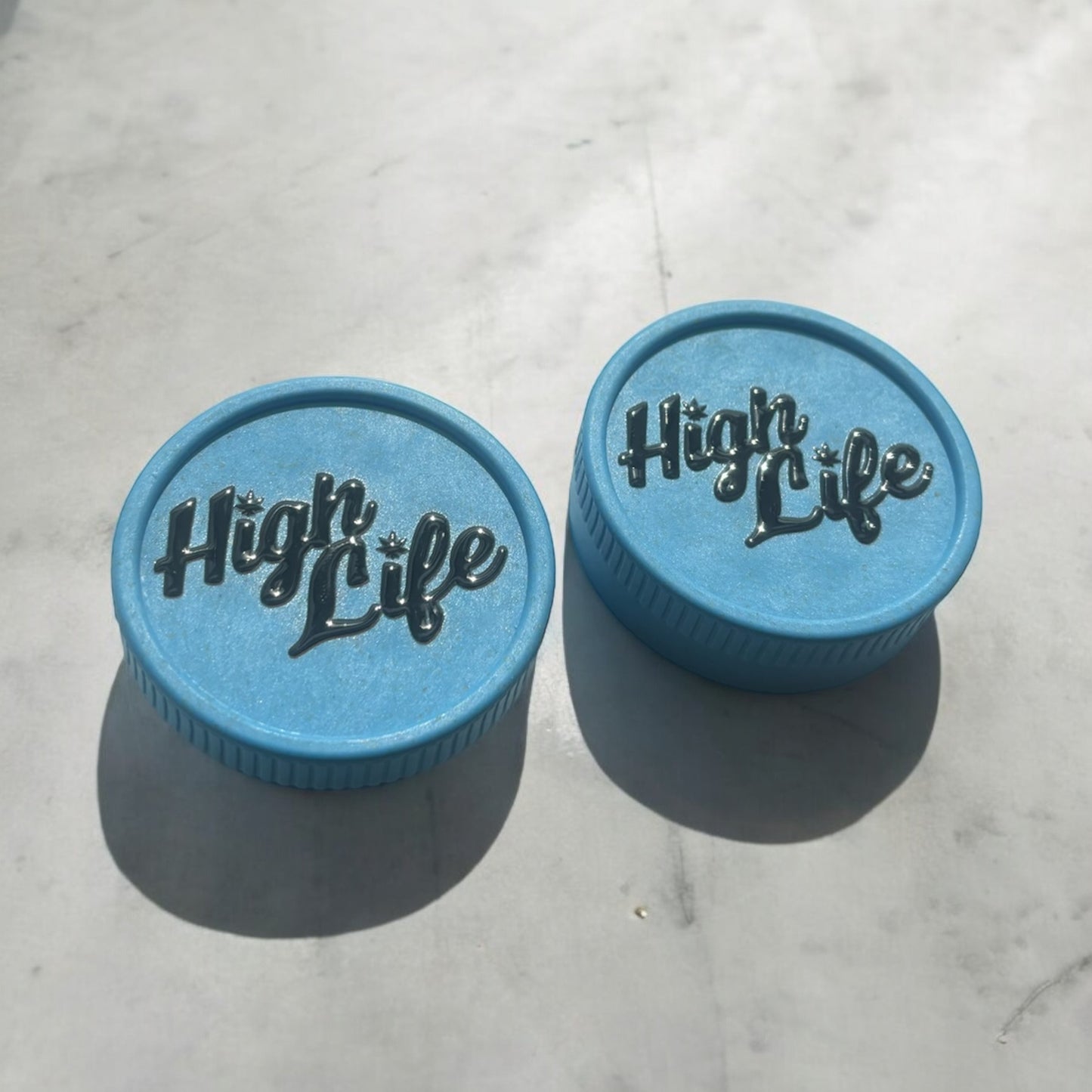 Blue Bio-Degradable 'High Life' Grinder