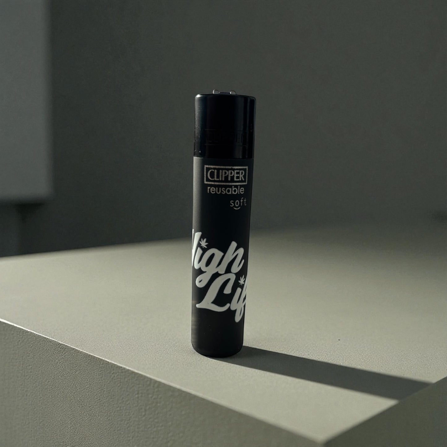 Soft Black 'High Life' Clipper Lighters