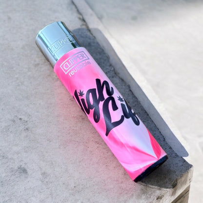 'High Life' Marble Tie Clipper Lighters