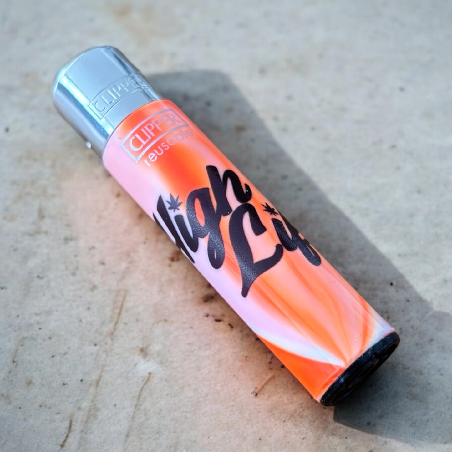 'High Life' Marble Tie Clipper Lighters
