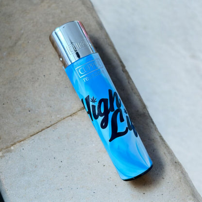 'High Life' Marble Tie Clipper Lighters