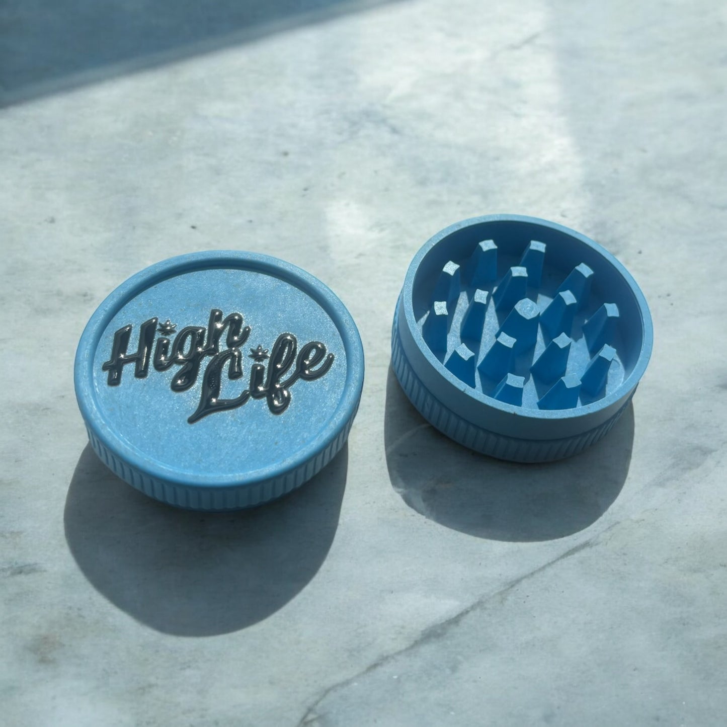 Blue Bio-Degradable 'High Life' Grinder