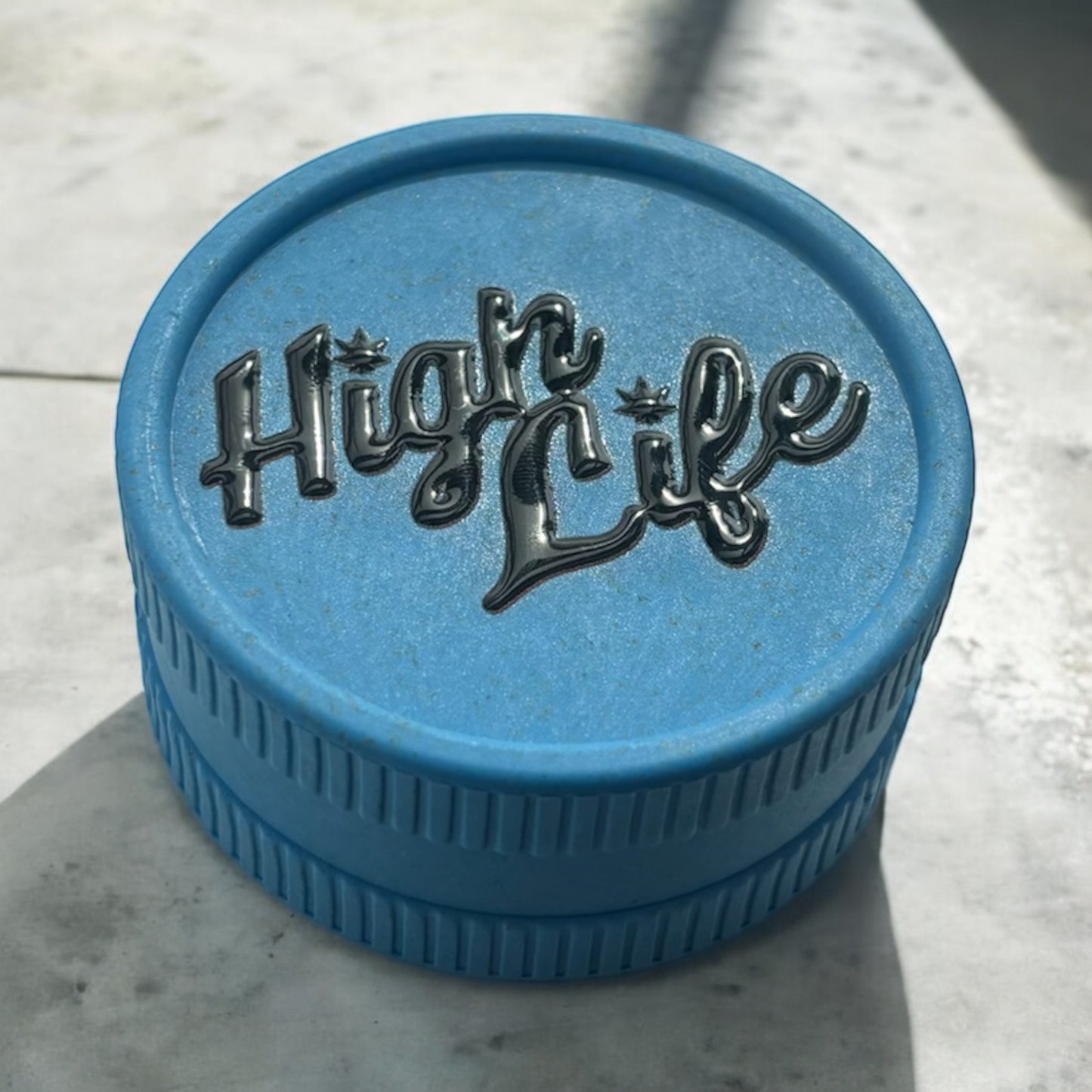 Blue Bio-Degradable 'High Life' Grinder